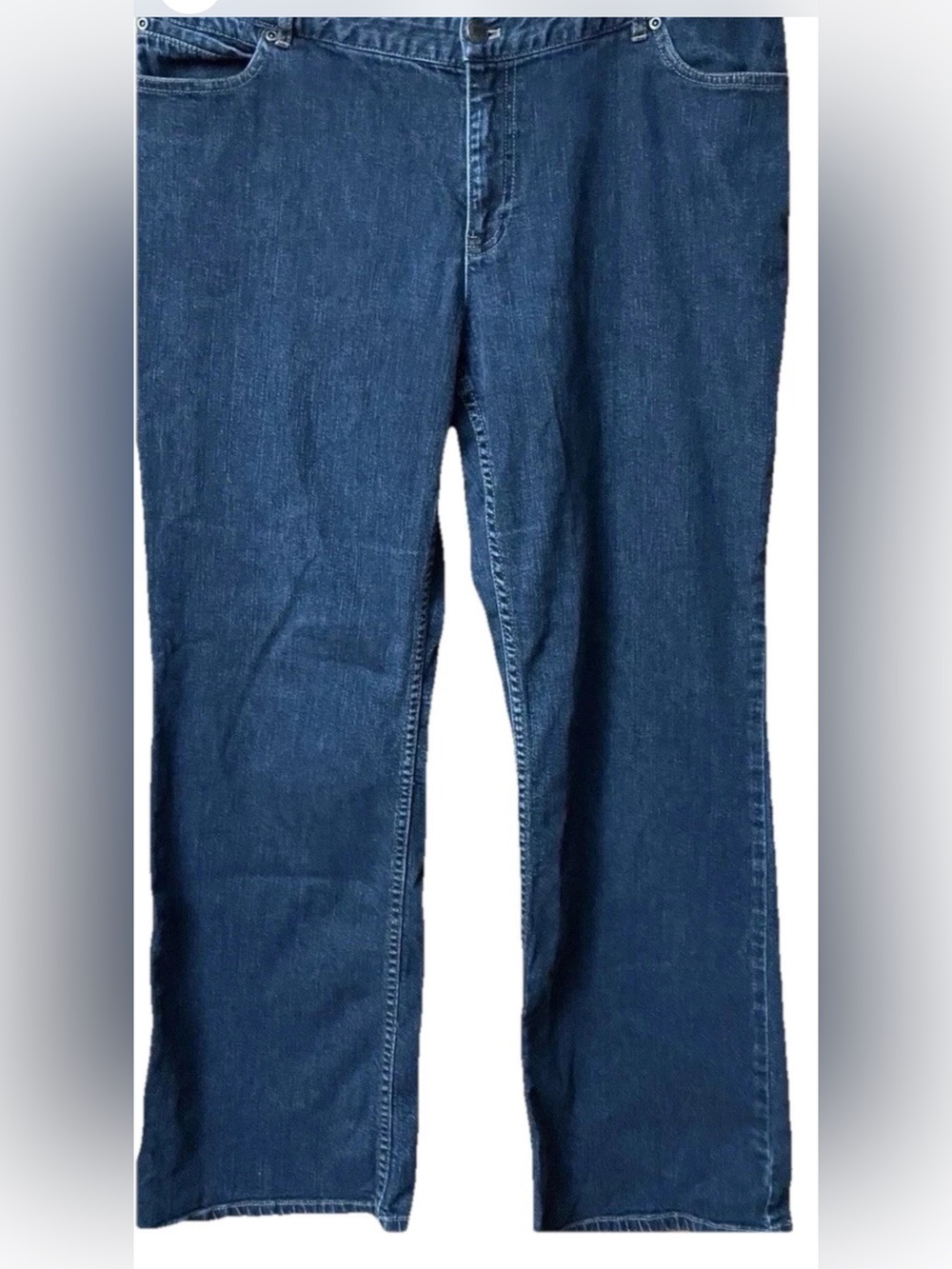 J Jill Women SZ 16 Boot Cut Denim Jeans Preppy Western Boho Classic Comfort